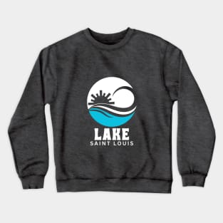 Lake Saint Louis Sun and the Wave Crewneck Sweatshirt